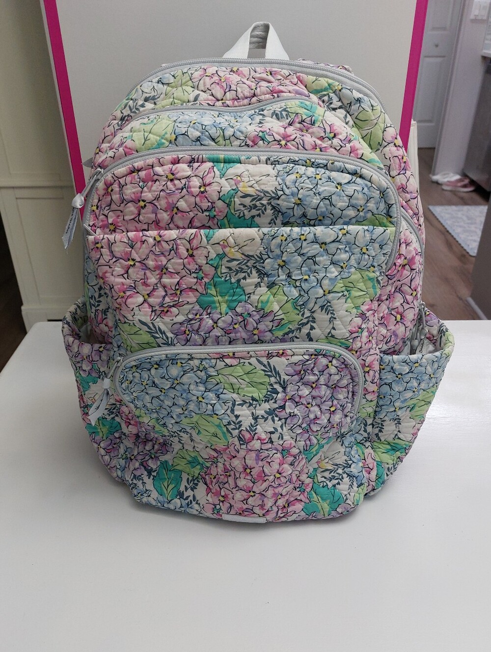 Vera Bradley Essential Large Backpack Happy Hydrangeas